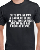 Hoodie Unisex pense humour