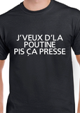 T-shirt pour Femme poutine humour