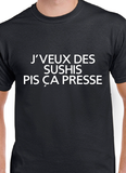 T-Shirt pour homme sushi humour