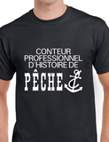 T-Shirt pour homme pêche humour