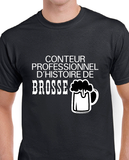 T-Shirt pour homme brosse humour