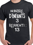 T-Shirt Vneck pour femme enfant famille