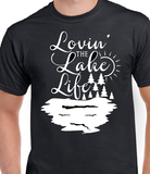 T-Shirt Vneck pour femme lake life lac