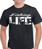 T-Shirt Vneck pour femme fishing pêche pêcheur