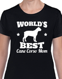 T-Shirt Vneck pour femme cane corso dog chien