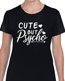 T-Shirt Vneck pour femme cute psycho humour