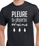 T-Shirt Vneck pour femme pleure humour