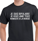 T-Shirt pour Homme bipolaire humour