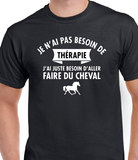 T-shirt pour Femme thérapie cheval équitation