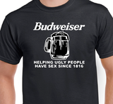 T-Shirt Vneck pour femme bière beer Budweiser humour