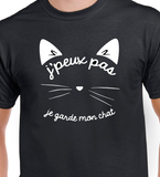 T-shirt pour Femme chat humour
