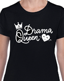 T-Shirt Vneck pour femme drama queen humour