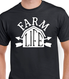 T-Shirt Vneck pour femme farm life ferme fermier