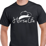 T-Shirt Vneck pour femme horse life cheval