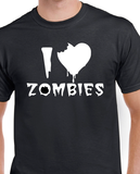 T-Shirt pour Homme i love zombies humour