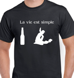 T-Shirt pour Homme vie simple sexe