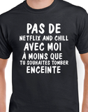 T-Shirt pour Homme Netflix enceinte