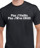 T-Shirt pour Homme j'm'en criss humour