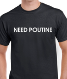 T-Shirt Vneck pour femme poutine humour
