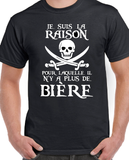 T-Shirt pour Homme bière humour