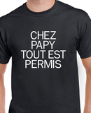 T-Shirt pour Homme papy grand-père famille