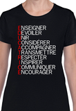 T-Shirt Vneck pour femme éducatrice