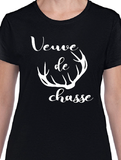 T-Shirt Vneck pour femme veuve chasse