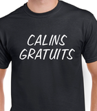 T-Shirt Vneck pour femme calins gratuits humour