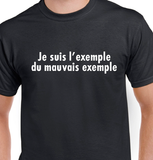 T-Shirt Vneck pour femme exemple humour