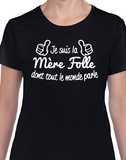 Hoodie Unisex mère folle maman famille