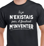 Hoodie Unisex m'inventer humour