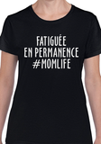 T-Shirt Vneck pour femme mom maman famille fatiguée