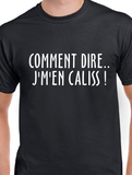 Hoodie Unisex j'm'en caliss humour