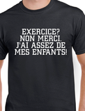 T-shirt pour Femme exercice famille humour