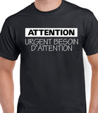 T-Shirt Vneck pour femme urgent besoin humour
