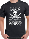 T-Shirt pour Homme whisky alcool humour