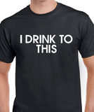 T-Shirt Vneck pour femme drink to this humour