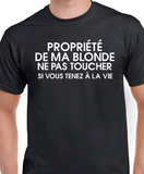 T-Shirt pour Homme blonde couple humour