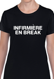 T-Shirt Vneck pour femme infirmière break