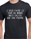 T-Shirt pour Homme pauvre humour