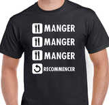 T-Shirt pour Homme manger humour