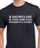 Hoodie Unisexe bipolaire humour