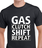 T-Shirt pour Homme gas clutch shift auto car