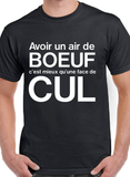 T-Shirt pour Homme air de boeuf humour