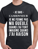 T-Shirt pour Homme camionneur humour