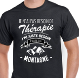 T-shirt pour Femme thérapie montagne