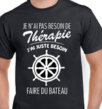 T-shirt pour Femme thérapie bateau