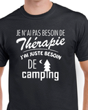 T-Shirt pour Homme thérapie camping