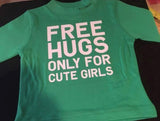 T-shirt men free hugs
