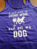 T-shirt vneck women akita dog wine
